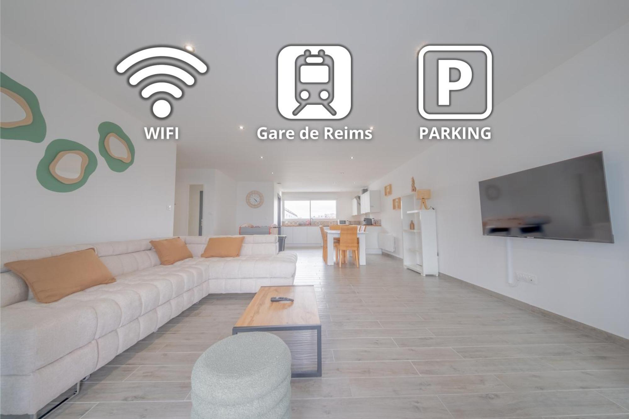 Le Trianon - Parking Prive Lejlighed Reims Eksteriør billede